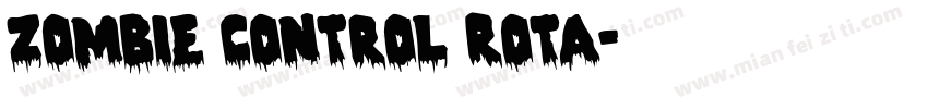 Zombie Control Rota字体转换